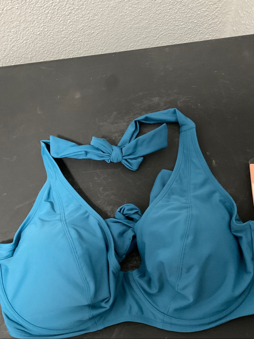 Shapermint Teal Underwire Bikini Top